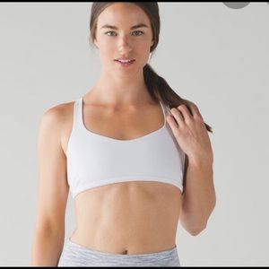 Lululemon Free to be Wild White Sports Bra Top